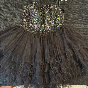 Sparkling Black Teen Costume Dress